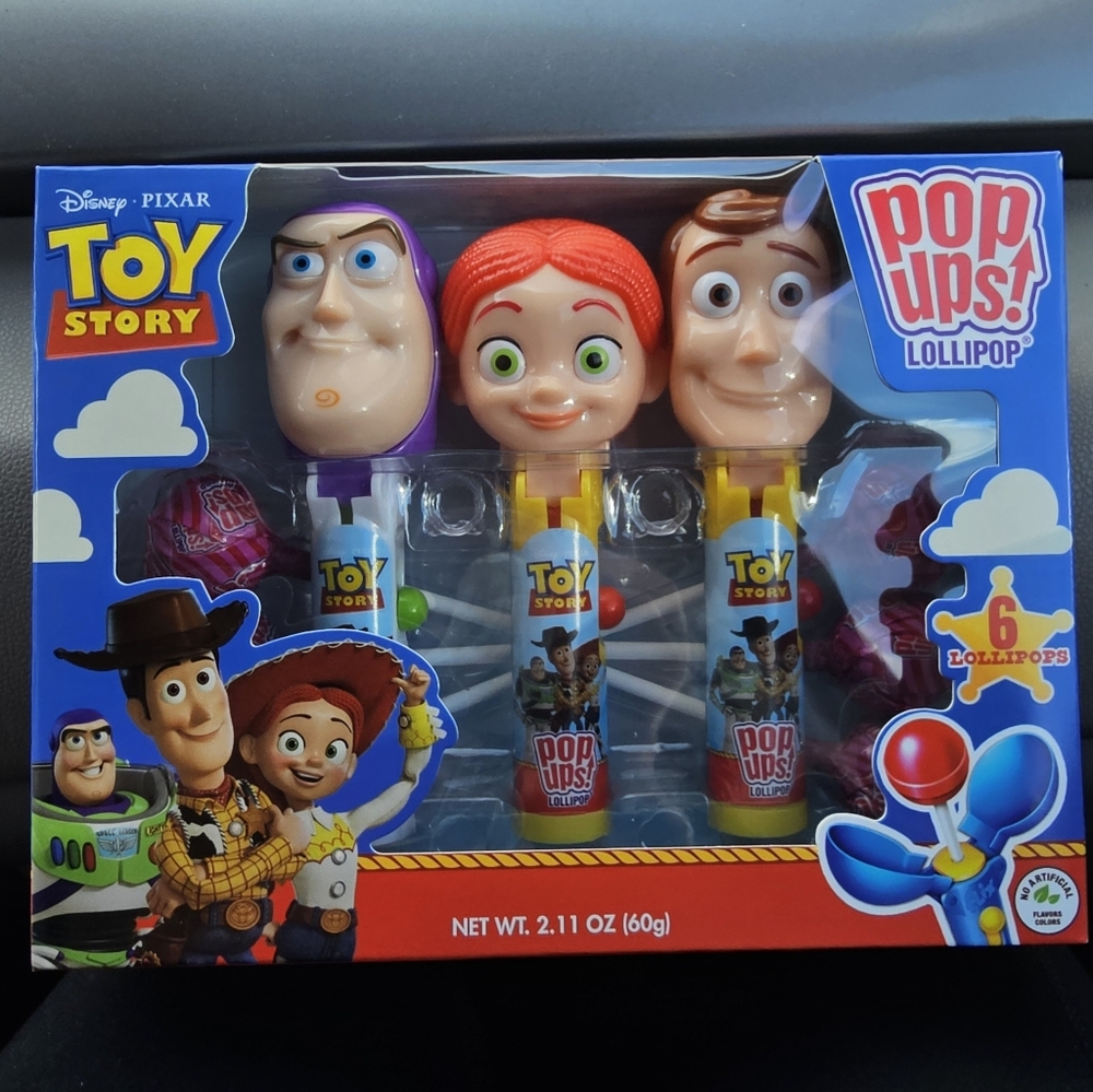 Disney Pixar Toy Story Pop Ups Lollipop 6-pack Buzz Woody Jessie NEW RARE